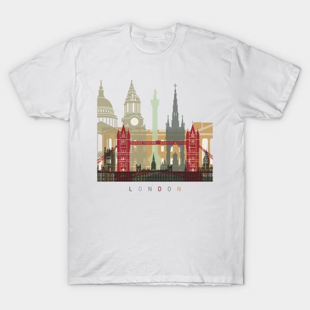 London skyline poster T-Shirt by PaulrommerArt